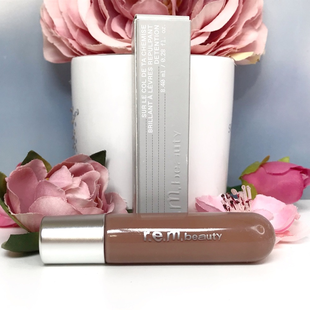 REM Beauty On Your Collar Plumping Lip Gloss in Detention (Cool Nude) 8g *BNIB
